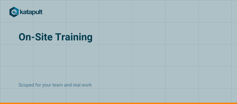 On-Site Training: Built For Your Team