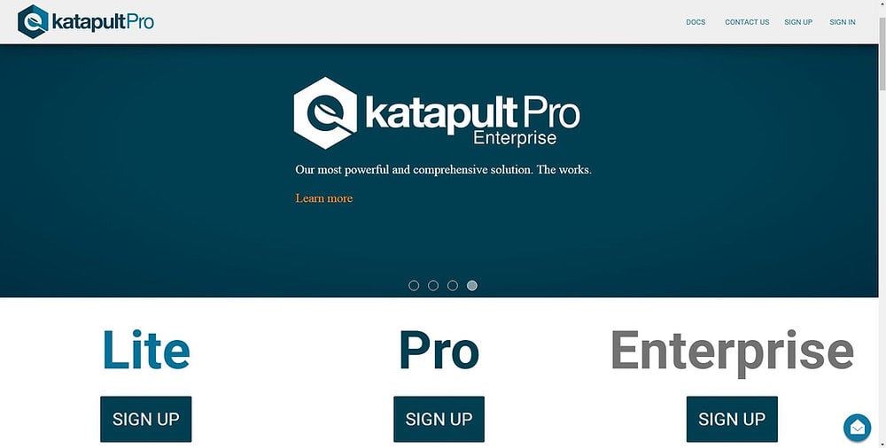 Katapult Archives: First Katapult Pro Page (2017)