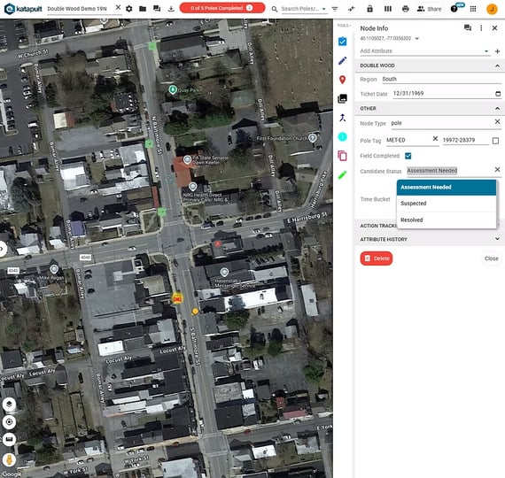 Managing Double Wood with Katapult Pro Workflows