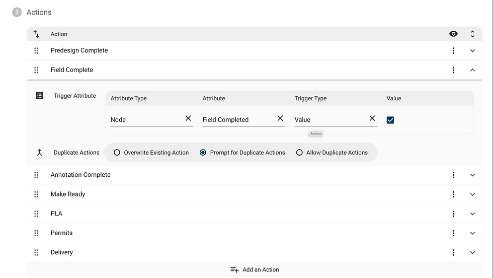 Example Actions in Katapult Pro