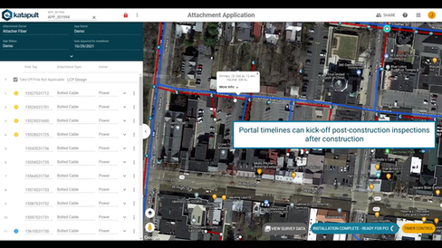 Portal timelines can kick-off post-construction inspections after construction