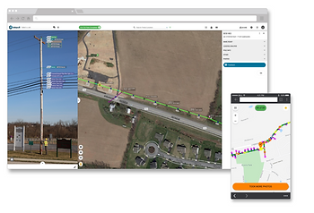 aerial view of map within Katapult Pro platform 