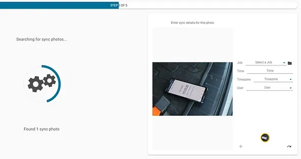 Photo upload page