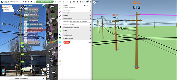 pole loading analysis helps resolve failures that occur for storm hardening
