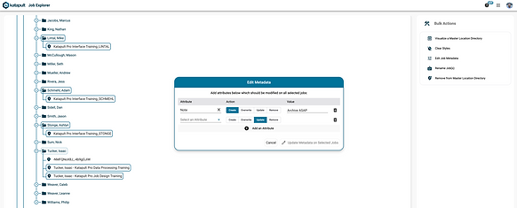 Job explorer page 