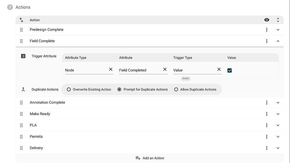 action tracking within Katapult Pro